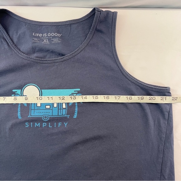 Life Is Good Blue/Grey Tank Top Size XL - Picture 8 of 9